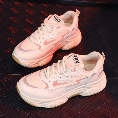 Μοντέρνα γυναικεία αθλητικά παπούτσια με σκληρή σόλα σε πολλά χρώματα