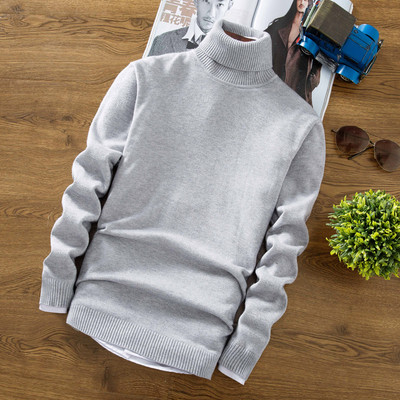 Pulover barbatesc modern cu guler inalt in mai multe culori