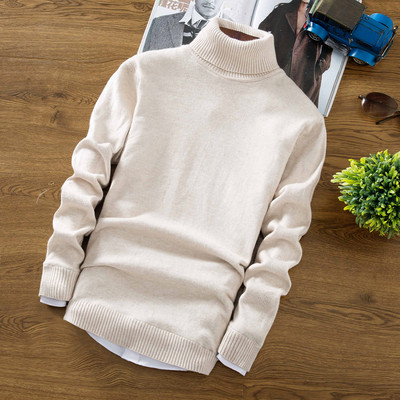 Pulover barbatesc modern cu guler inalt in mai multe culori