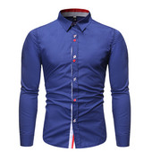 Μοντέρνο ανδρικό πουκάμισο με κλασικό γιακά σε τρία χρώματα