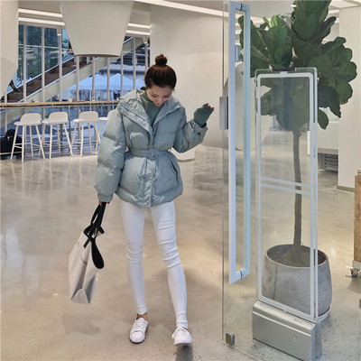 Hosszú téli kabát három színben övvel