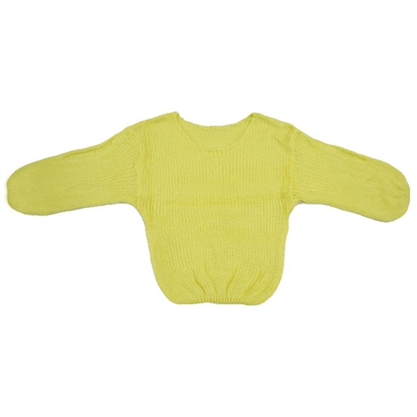 Μοντέρνο γυναικείο πουλόβερ με μακρύ μανίκι και λαιμόκοψη O