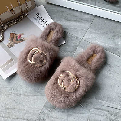 Γυναικείες παντόφλες με μεταλλικό στοιχείο - διάφορα χρώματα