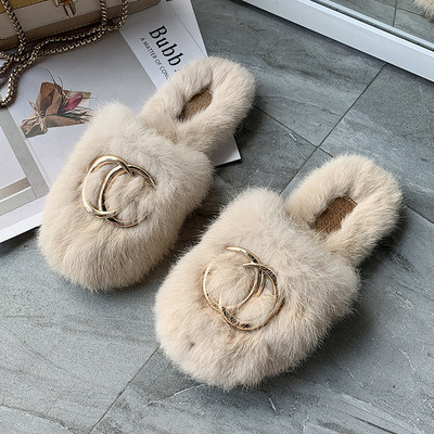 Γυναικείες παντόφλες με μεταλλικό στοιχείο - διάφορα χρώματα