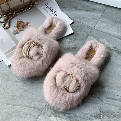 Γυναικείες παντόφλες με μεταλλικό στοιχείο - διάφορα χρώματα