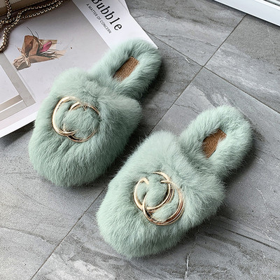 Γυναικείες παντόφλες με μεταλλικό στοιχείο - διάφορα χρώματα