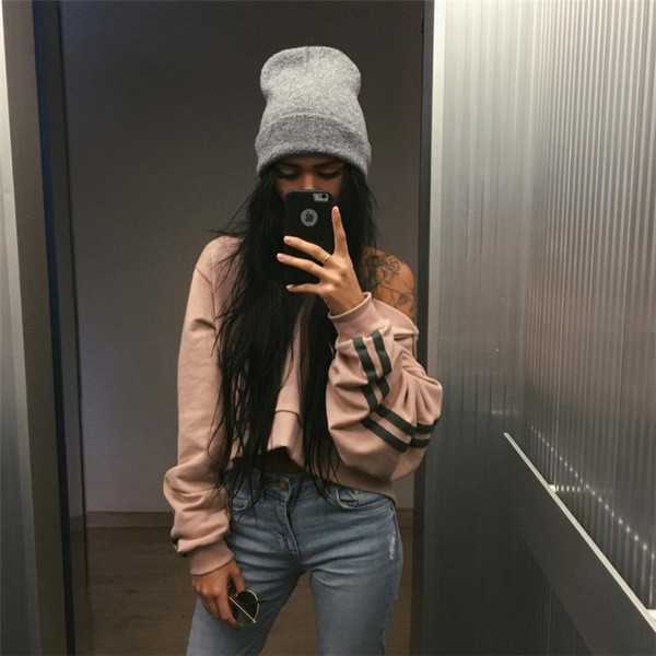 Καθημερινή γυναικεία μπλούζα με μακριά μανίκια σε ροζ χρώμα