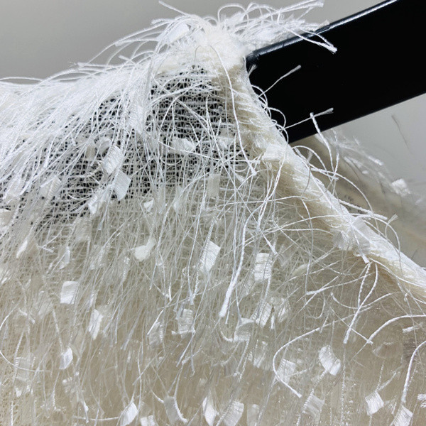 Νέο μοντέλο γυναικείο πουλόβερ  με λαιμόκοψη O σε ροζ και λευκό χρώμα