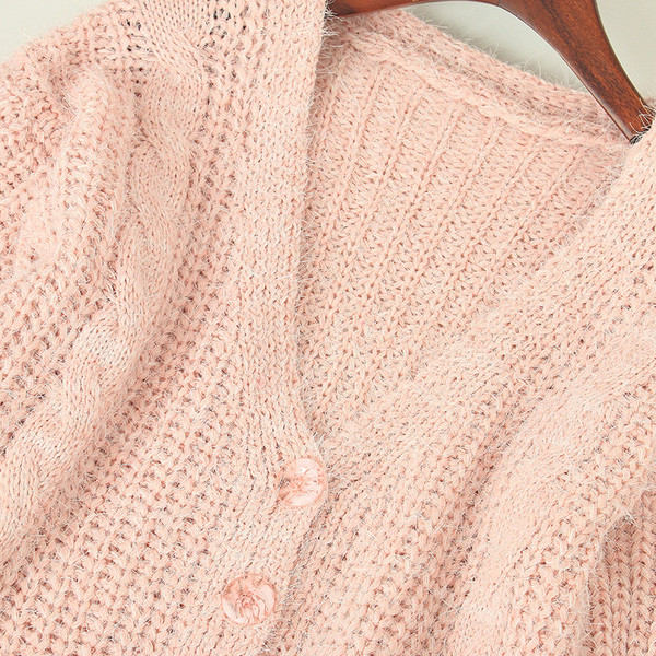 Vesta de dama moderna cu nasturi si decolteu spitz in mai multe culori