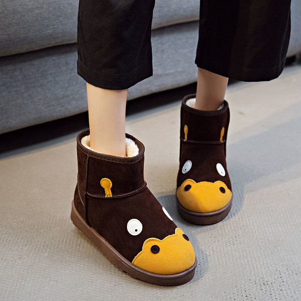 Γυναικείες casual μπότες με απαλή επένδυση σε δύο χρώματα