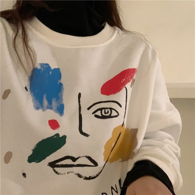 Női blúz fehér és szürke színben, rátéttel