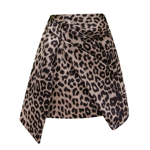 Νέο μοντέλο ασύμμετρη γυναικεία φούστα  με ζωικό μοτίβο σε τρία χρώματα