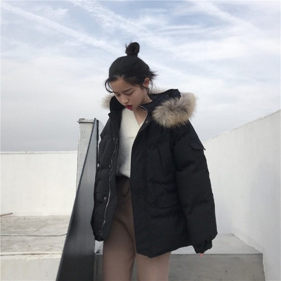 Σύντομο χειμωνιάτικο μπουφάν σε διάφορα χρώματα με  κουκούλα