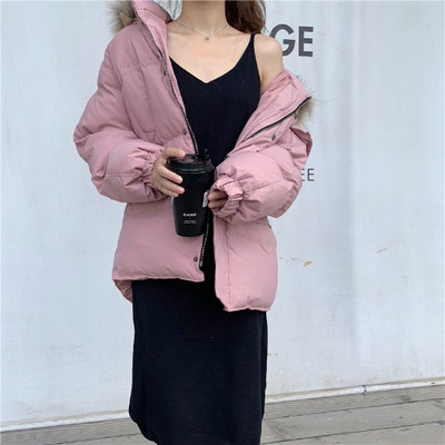 Σύντομο χειμωνιάτικο μπουφάν σε διάφορα χρώματα με  κουκούλα