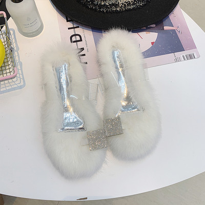 ÚJ Modern női papucs tollal zöld, fekete és fehér színben