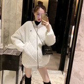 Geaca scurta de dama primavara-toamna alb cu fermoar