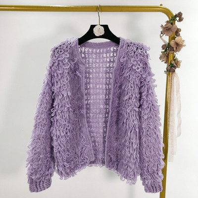 Γυναικεία ζακέτα με κρόσσια σε διάφορα χρώματα - χωρίς κουμπιά