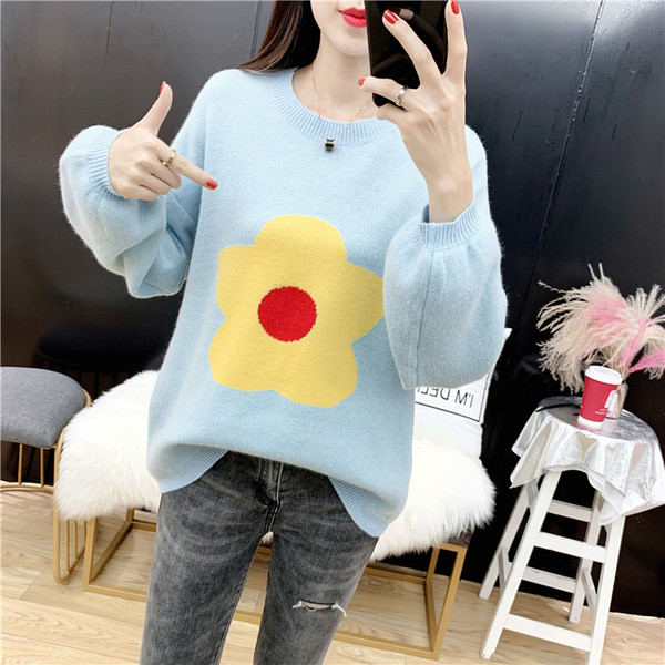 Pulover de dama modern cu maneci lungi si decolteu O mai multe culori