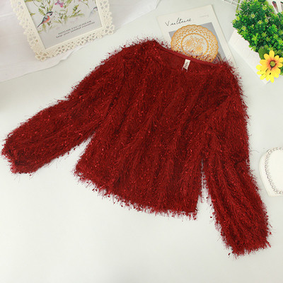 Γυναικείο πουλόβερ  σε τέσσερα χρώματα με οβάλ ντεκολτέ