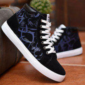 Alkalmi férfi tornacipő fűzővel és rátéttel, három színben