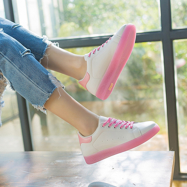 Modern női tornacipő színes nyakkendőkkel, négy színben