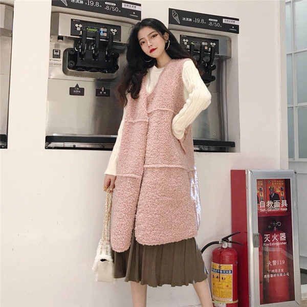 Μακρύ καθημερινό γιλέκο σε τρία χρώματα