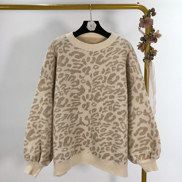 női pulóver állatmintás - három színben