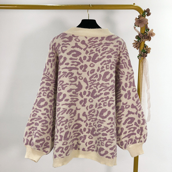 női pulóver állatmintás - három színben