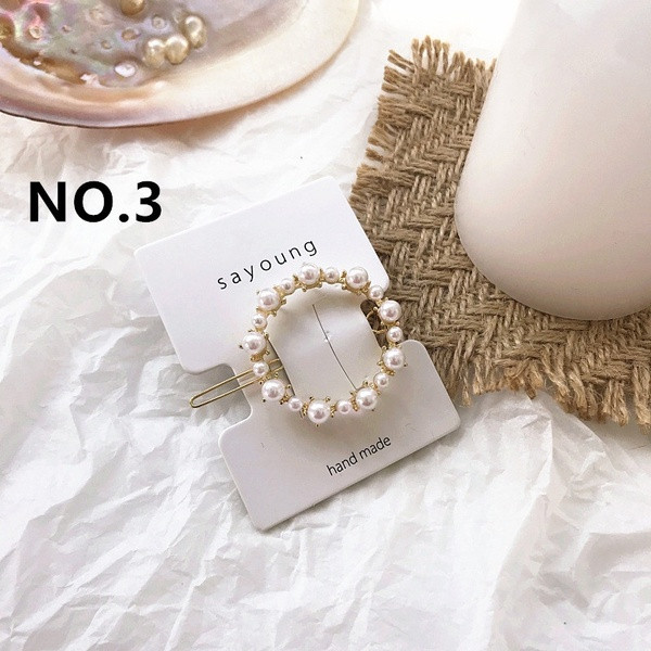 Actuale ace de păr de damă cu perle în diferite forme