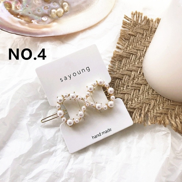 Actuale ace de păr de damă cu perle în diferite forme