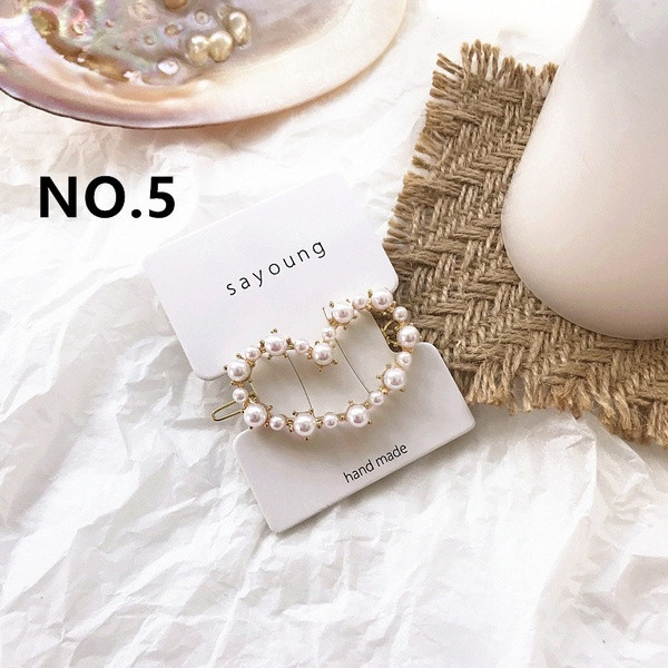 Actuale ace de păr de damă cu perle în diferite forme