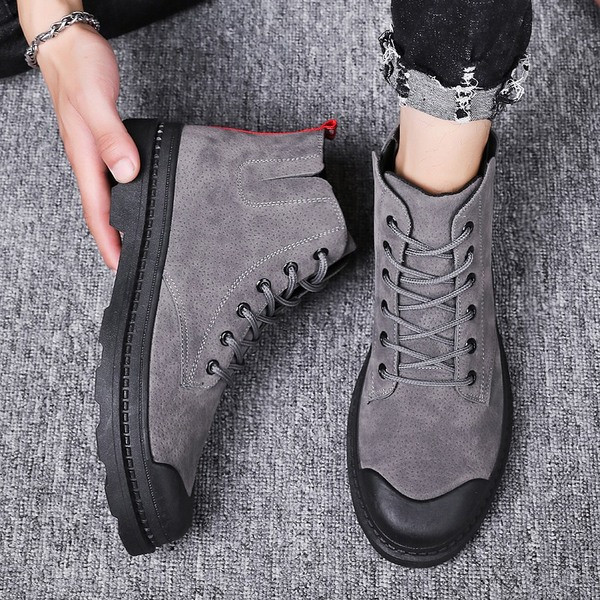 Modern férfi tornacipő fekete, szürke és lila fűzővel