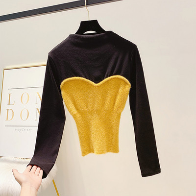 Μοντέρνα γυναικεία μπλούζα με στρογγυλη λαιμόκοψη σε διάφορα χρώματα