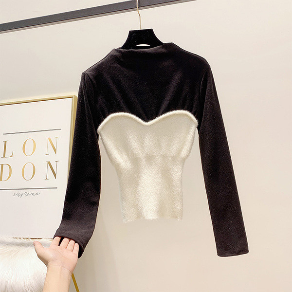 Μοντέρνα γυναικεία μπλούζα με στρογγυλη λαιμόκοψη σε διάφορα χρώματα