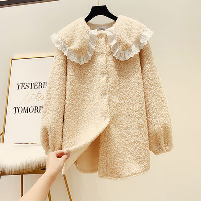 Γυναικείο κοντό παλτό με κουμπιά σε διάφορα χρώματα