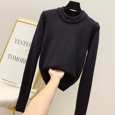 Γυναικείο πουλόβερ με στρογγυλη λαιμόκοψη σε διάφορα χρώματα