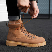 НОВ модел мъжки зимни обувки с връзки в черен,сив и кафяв цвят 