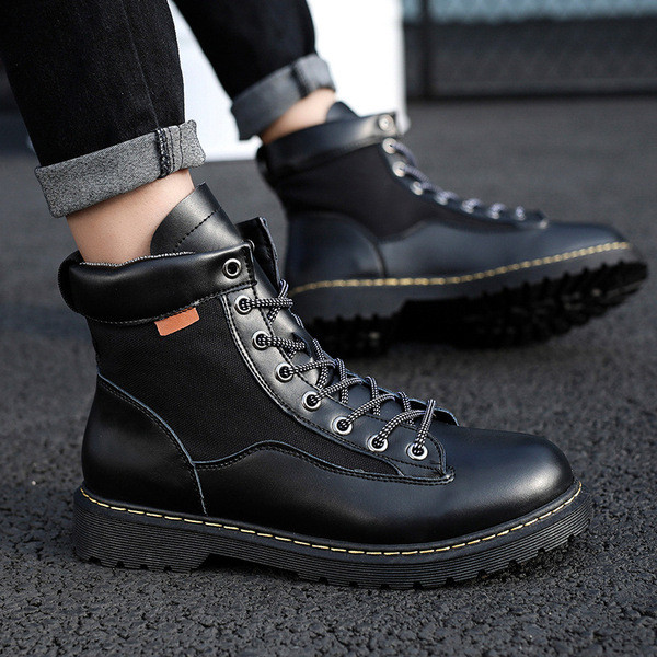 НОВ модел мъжки зимни обувки с връзки в черен,сив и кафяв цвят 