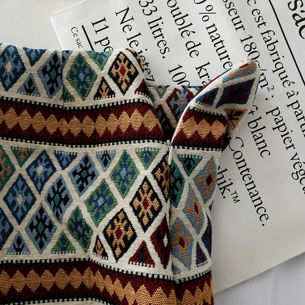 Lezser női színes szoknya magas derékkal, két színben