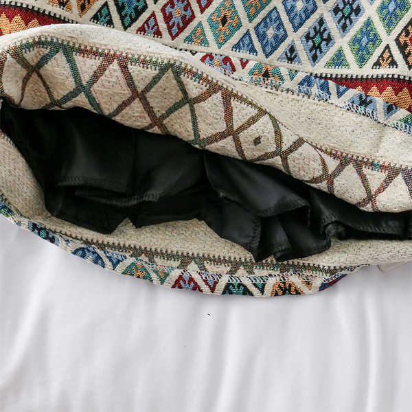 Lezser női színes szoknya magas derékkal, két színben