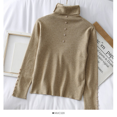 Μοντέρνα γυναικεία μπλούζα με κολάρο και κουμπιά σε διάφορα χρώματα