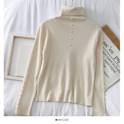 Μοντέρνα γυναικεία μπλούζα με κολάρο και κουμπιά σε διάφορα χρώματα