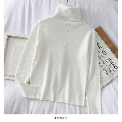 Μοντέρνα γυναικεία μπλούζα με κολάρο και κουμπιά σε διάφορα χρώματα