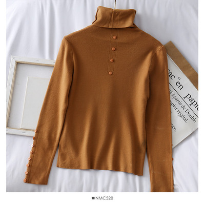 Μοντέρνα γυναικεία μπλούζα με κολάρο και κουμπιά σε διάφορα χρώματα