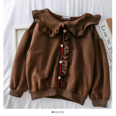 Alkalmi női pulóver gyöngyökkel barna, fekete és kék színben