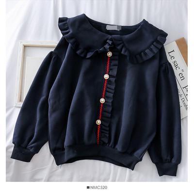 Alkalmi női pulóver gyöngyökkel barna, fekete és kék színben