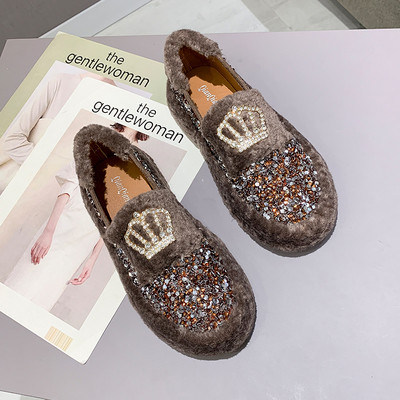 Model nou de pantofi casual dama cu efect stralucitor in mai multe culori