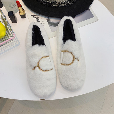 Modern női alkalmi cipő fém elemmel - három színben