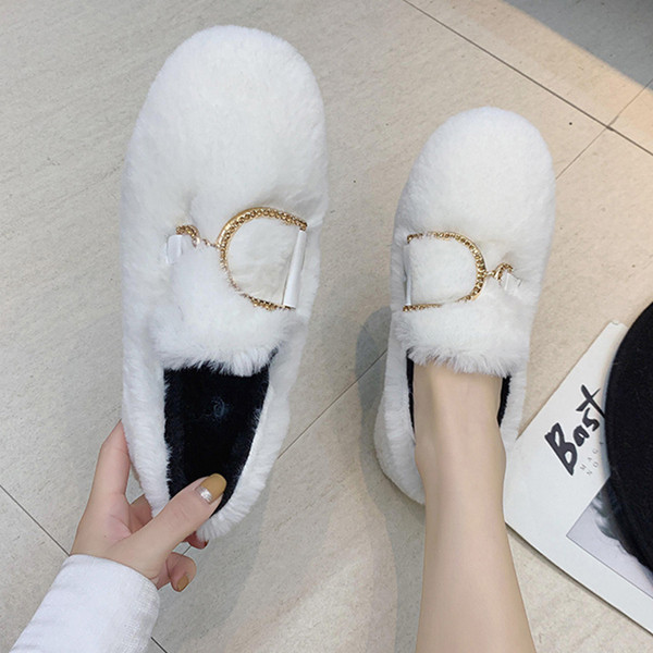 Modern női alkalmi cipő fém elemmel - három színben