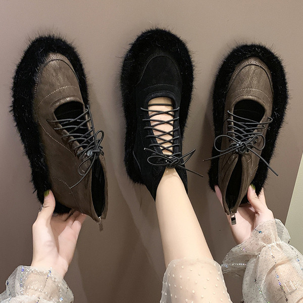 Model nou de pantofi de dama din piele cu sireturi in mai multe culori